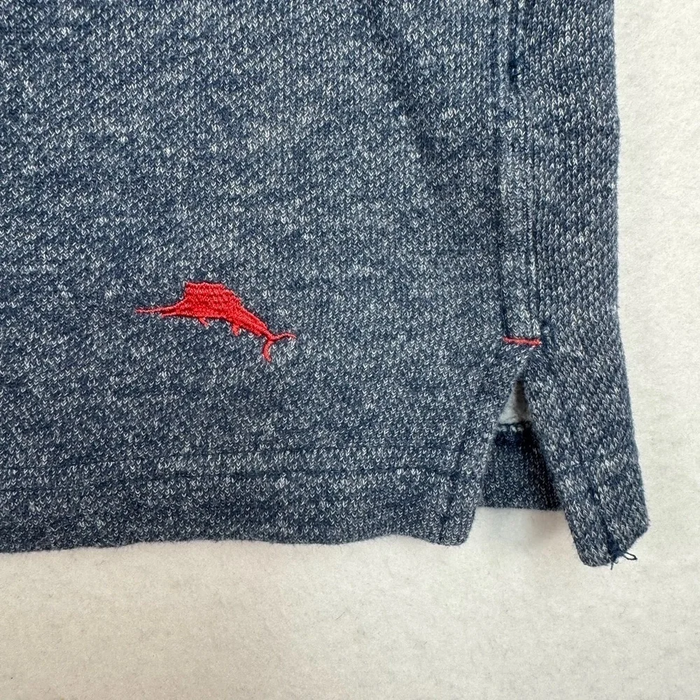 Tommy Bahama Pullover Sweatshirt Size Xl Navy Gray Color Block Long Sleeve